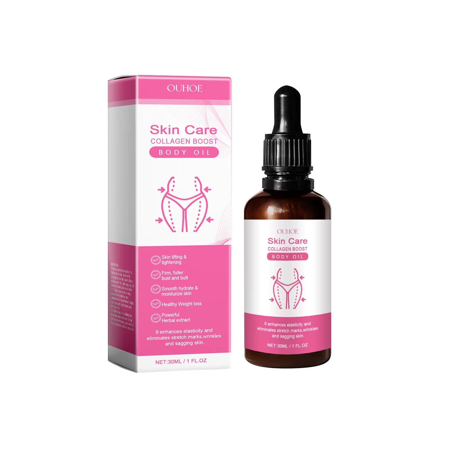 Lift Bust Oil Collagen Boost Buttocks up Hip Enhancer Butt Breast Enlargement Plumping Firming anti Cellulite Body Massage Care